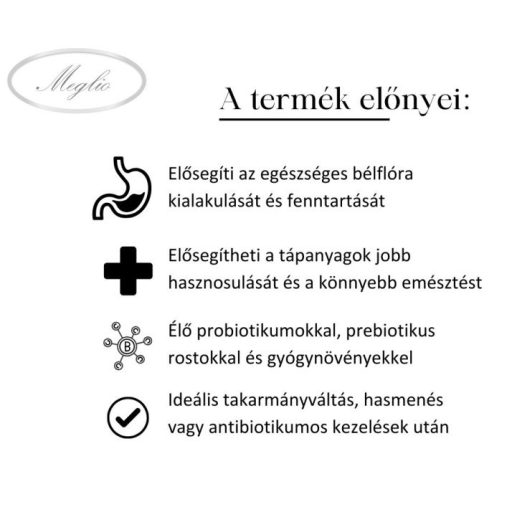 MEGLIO PROBIOFIX PROBIOTIKUM ÉS PREBIOTIKUM KOMBINÁCIÓ LOVAKNAK 1000 G