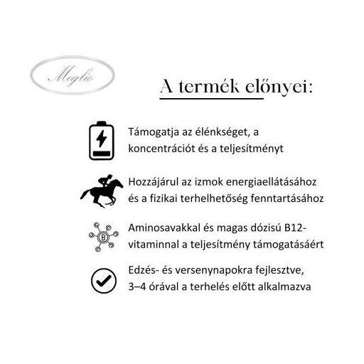 MEGLIO POWER BOOST ENERGIZÁLÓ VITAMIN ÉS AMINOSAV KOMPLEX LOVAKNAK 500ml